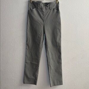Hilary Radley Stretch Pull-On Black/White Pants Size S